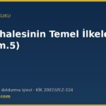 Kamu ihalesinin temel ilkeleri — 4734 sayılı Kanun m.5