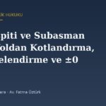 Kot Tespiti ve Subasman Kotu: Yoldan Kotlandırma, Kademelendirme ve ±0.00