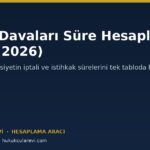 Miras Davaları Süre Hesaplama Aracı