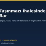 Miras Taşınmazı İhalesinde Masraflar