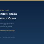 park halindeki araca carpma kusur orani