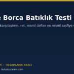 Tereke Borca Batıklık Testi