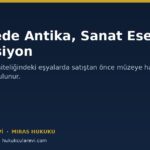 Terekede Antika, Sanat Eseri ve Koleksiyon: Bildirim Zorunluluğu Var mı?