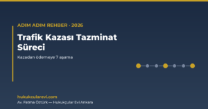 Trafik Kazası Tazminat Süreci: Kazadan Ödemeye Adım Adım Rehber (2026)