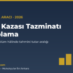 trafik kazasi tazminati hesaplama kapak