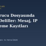 Uyuşturucu Dosyasında Dijital Deliller: Mesaj, IP ve Dinleme Kayıtları
