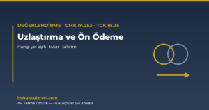Uzlaştırma ve Ön Ödeme Değerlendirme Aracı — CMK m.253, TCK m.75 (2026)