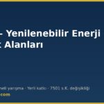 YEKA — Yenilenebilir Enerji Kaynak Alanları, 5346 sayılı Kanun m.8