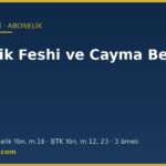 Abonelik feshi ve cayma bedeli itiraz dilekçesi