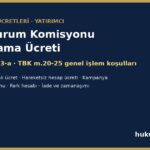 Aracı kurum komisyonu ve saklama ücreti - fazla kesilen ücretin iadesi