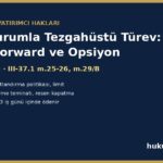 Aracı kurumla tezgahüstü türev işlem: swap, forward, opsiyon - III-37.1 m.25-26