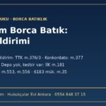 Borca batık şirkette yönetim kurulunun iflas bildirimi rehberi