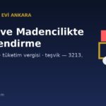 Enerji ve Madencilikte Vergilendirme