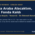 ev araba alacaktim param fonda kaldi