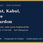 feragat kabul sulh adli yardim