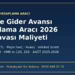 Fon davası harç ve gider avansı hesaplama aracı 2026 - başvurma harcı, peşin harç, vekâlet ücreti