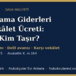 fon davasinda yargilama giderleri vekalet ucreti