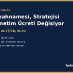 Fon izahnamesi, stratejisi veya yönetim ücreti değişikliği - III-52.1 m.13, m.25/16, m.30