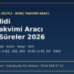 Fon kilidi borç takvimi aracı: kira, senet, çek, kredi, vergi ve SGK borçları için kritik süreler