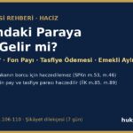 fonumdaki paraya haciz gelir mi