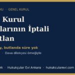 genel kurul iptal butlan