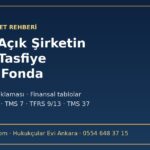 Halka açık şirketin nakdi tasfiye edilen fonda: özel durum açıklaması II-15.1 ve finansal tablolara yansıtma