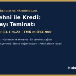 Hisse rehni ile kredi - borsa paylarının rehni, SPKn m.47 ve MKK alt hesap