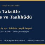 icrada taksitle odeme taahhudu ihlal