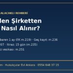 İflas eden şirketten alacak kaydı ve tahsil rehberi