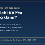 Borsa şirketine iflas davası KAP özel durum açıklaması rehberi