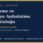 izahname kamuyu aydinlatma sorumlulugu