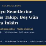 kambiyo senetlerine mahsus takip