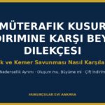 Müterafik Kusur İndirimine Karşı Beyan Dilekçesi