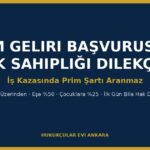 Ölüm Geliri Başvurusu ve Hak Sahipliği Dilekçesi