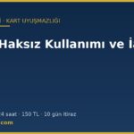 Kartın haksız kullanımı ve iade başvuru dilekçesi