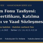 katilim fonu tasfiyesi kira sertifikasi katilma hesabi