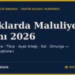 Kırıklarda Maluliyet Oranı 2026: Femur, Tibia, Kalça, Ayak Bileği, Kol ve Omurga Kırığı Yüzde Kaç? (Yönetmelik Tabloları)