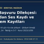 KVKK başvuru dilekçesi örneği: bankadan ses kaydı ve fon işlem kayıtlarını isteme