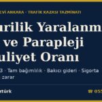 Omurilik Yaralanmasında Maluliyet Oranı 2026: Trafik Kazası Sonrası Felç, Parapleji ve Tetraplejide Engel Oranı, Bakıcı Gideri ve Tazminat
