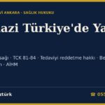 Ötanazi Türkiye'de Yasal mı? 2026: Aktif ve Pasif Ötanazi Ayrımı, Hasta Hakları Yönetmeliği m.13, Kasten Öldürme ve İntihara Yardım (TCK 81-84), Tedaviyi Reddetme Hakkı, Yaşam Desteği, Beyin Ölümü ve AİHM Kararları