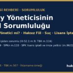 portfoy yoneticisinin kisisel sorumlulugu