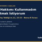 Rüçhan hakkı yeni pay alma hakkı kullanma ve satma - TTK m.461, Pay Tebliği m.22-23