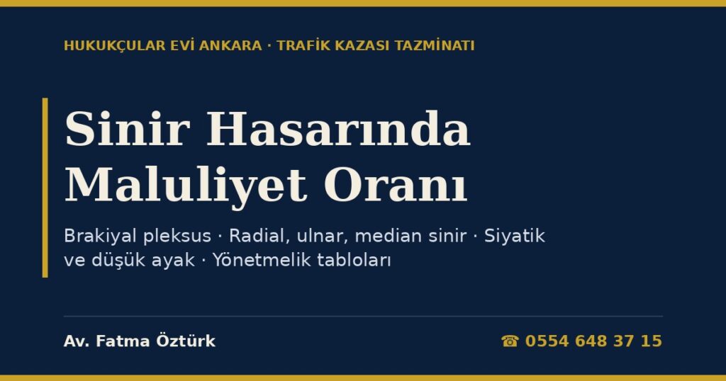 Sinir Hasarında Maluliyet Oranı 2026: Kol ve Bacakta Periferik Sinir Yaralanması, Brakiyal Pleksus, Radial-Ulnar-Median Sinir ve Düşük Ayak (Yönetmelik Tabloları) Sinir Hasarında Maluliyet Oranı 2026: Kol ve Bacakta Periferik Sinir Yaralanması, Brakiyal Pleksus, Radial-Ulnar-Median Sinir ve Düşük Ayak (Yönetmelik Tabloları)