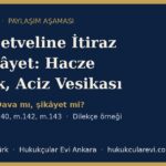 sira cetveline itiraz sikayet iik 142