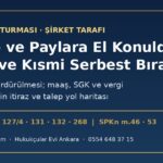 Fon soruşturmasında şirketin hesap ve paylarına elkoyma: itiraz ve maaş-vergi için kısmi serbest bırakma