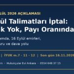 SPK'nın 28 Eylül 2026 açıklaması: 17 Eylül fon talimatları iptal, ödeme payı oranında