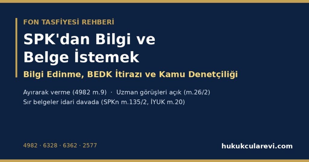 SPK’dan Bilgi ve Belge İstemek 2026 (4982, 6328): Bilgi Edinme Başvurusu, BEDK İtirazı, İdari Dava ve Kamu Denetçiliği Kurumu — İtiraz Dilekçesi Örneğiyle SPK’dan Bilgi ve Belge İstemek 2026 (4982, 6328): Bilgi Edinme Başvurusu, BEDK İtirazı, İdari Dava ve Kamu Denetçiliği Kurumu — İtiraz Dilekçesi Örneğiyle