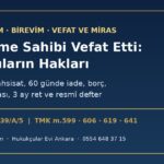 Katılımevim veya Birevim sözleşme sahibi vefat etti: mirasçıların hakları, birikim iadesi, tahsisat ve mirasın reddi
