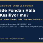 tasfiyede fondan ucret kesiliyor mu