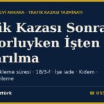 Trafik Kazası Sonrası Raporluyken İşten Çıkarılma 2026: İş Kanunu m.25/I-b Bekleme Süresi, m.18/3-f, Kalıcı Maluliyette İş Güvencesi, Makul Düzenleme ve Tazminata Etkisi